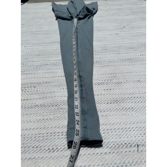 Gymshark Legging Women Small Green Ribbed Hight-waist Full Lengh Logo Activewear - Picture 8 of 9